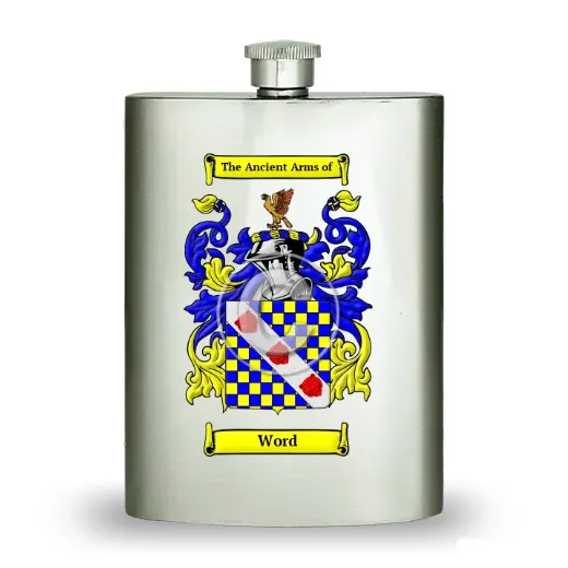 Word Stainless Steel Hip Flask