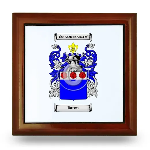 Baton Wooden Jewelry Box