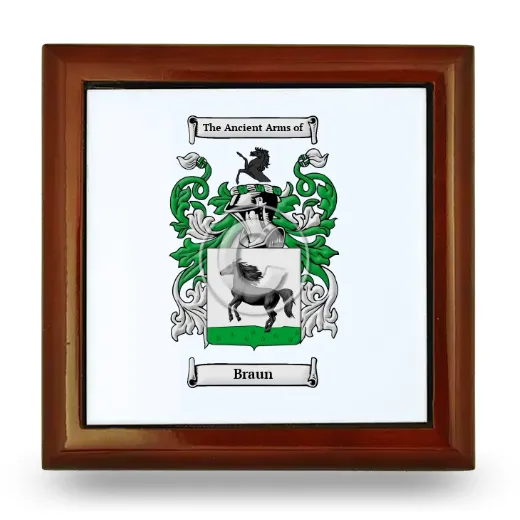 Braun Wooden Jewelry Box