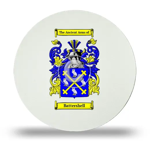 Battershell Round Mouse Pad