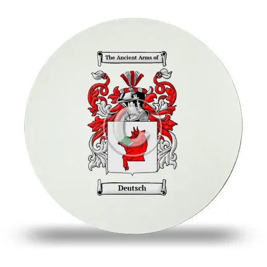 Deutsch Round Mouse Pad