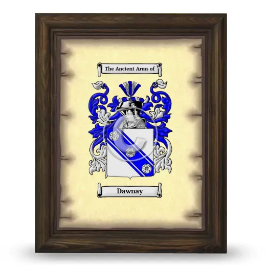 Dawnay Coat of Arms Framed - Brown