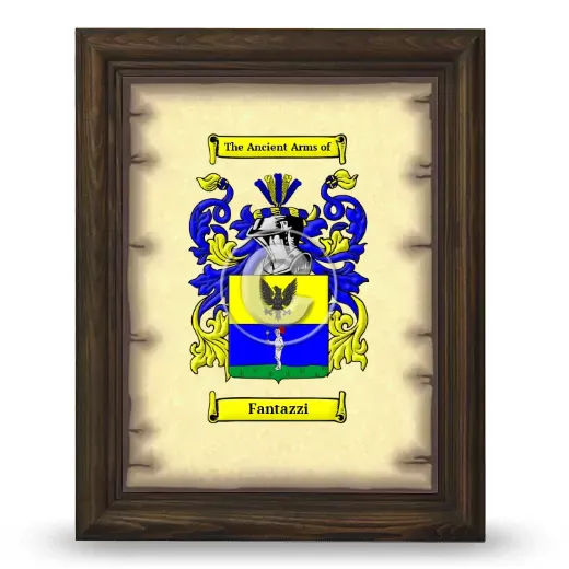 Fantazzi Coat of Arms Framed - Brown