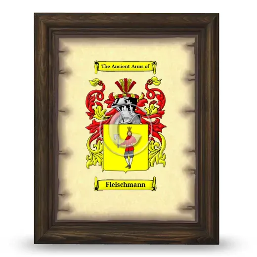 Fleischmann Coat of Arms Framed - Brown