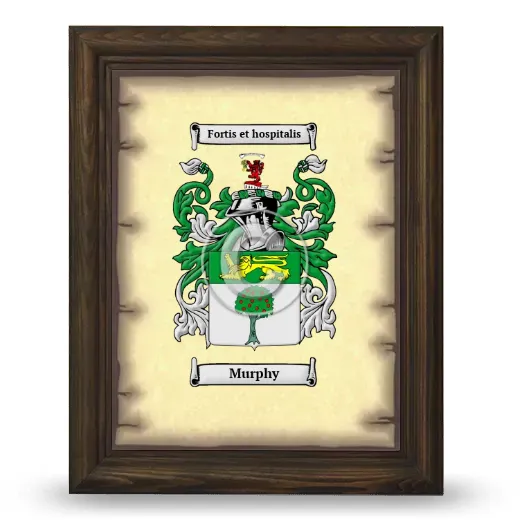 Murphy Coat of Arms Framed - Brown