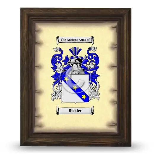 Rickier Coat of Arms Framed - Brown