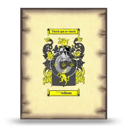 ''''''wilson Coat of Arms Print