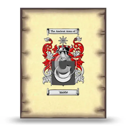 'mote Coat of Arms Print