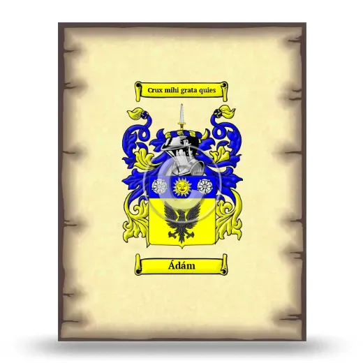 Ádám Coat of Arms Print