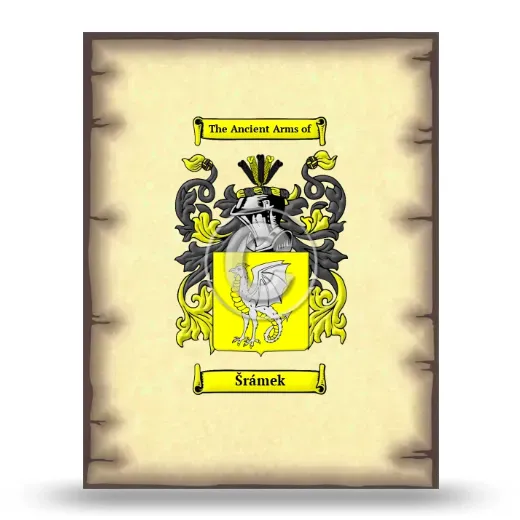 Šrámek Coat of Arms Print