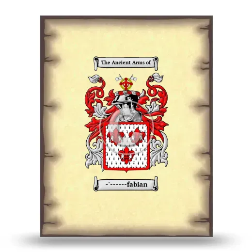 -'------fabian Coat of Arms Print
