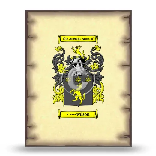 -'----wilson Coat of Arms Print