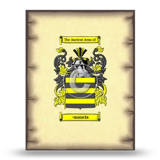 -mancia Coat of Arms Print