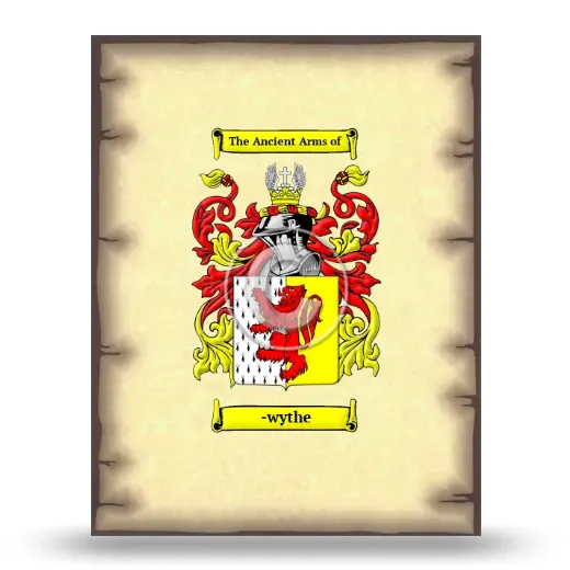 -wythe Coat of Arms Print