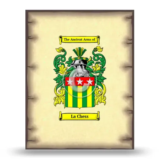 La Chess Coat of Arms Print