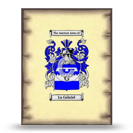 La Gabriel Coat of Arms Print