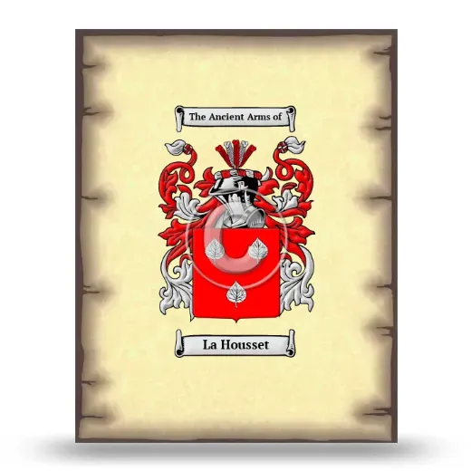 La Housset Coat of Arms Print
