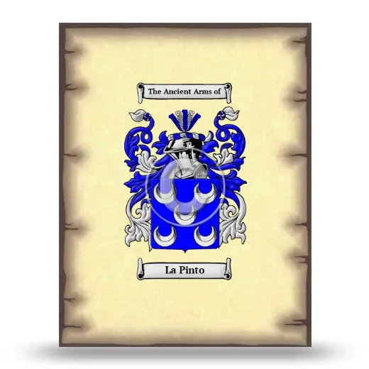 La Pinto Coat of Arms Print