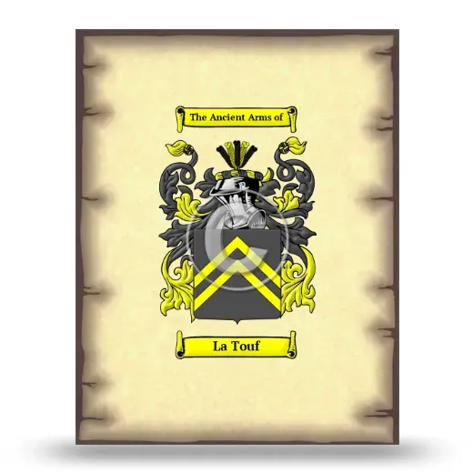 La Touf Coat of Arms Print