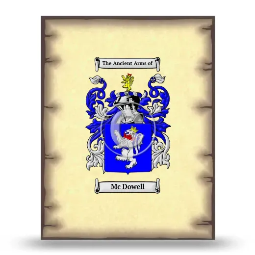 Mc Dowell Coat of Arms Print