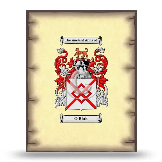 O'Blak Coat of Arms Print