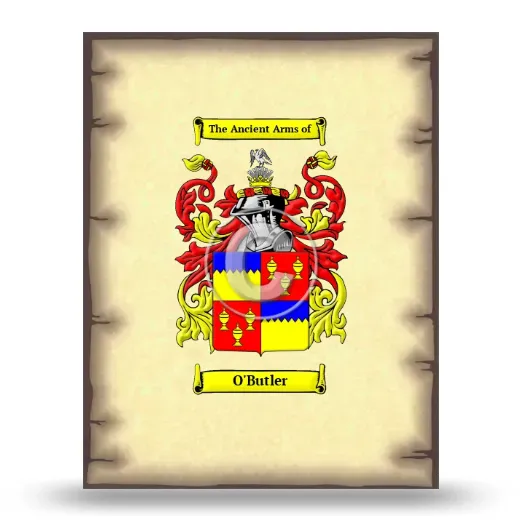 O'Butler Coat of Arms Print