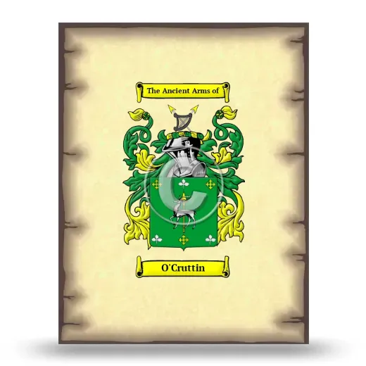 O'Cruttin Coat of Arms Print