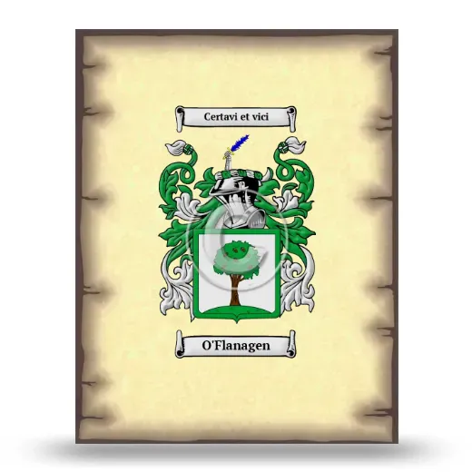O'Flanagen Coat of Arms Print