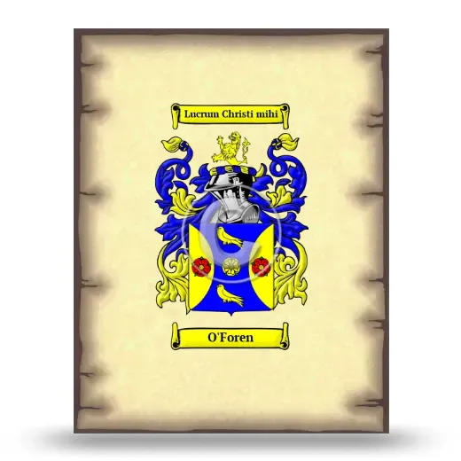 O'Foren Coat of Arms Print
