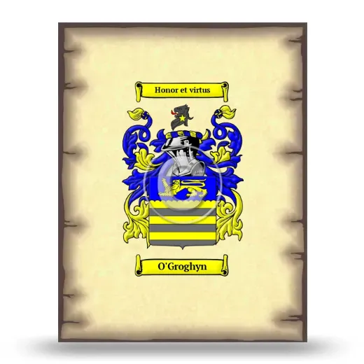 O'Groghyn Coat of Arms Print
