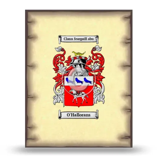 O'Hallorans Coat of Arms Print