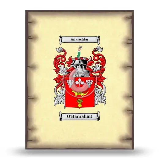 O'Hanrahint Coat of Arms Print