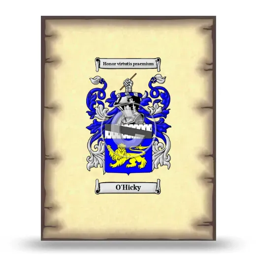 O'Hicky Coat of Arms Print