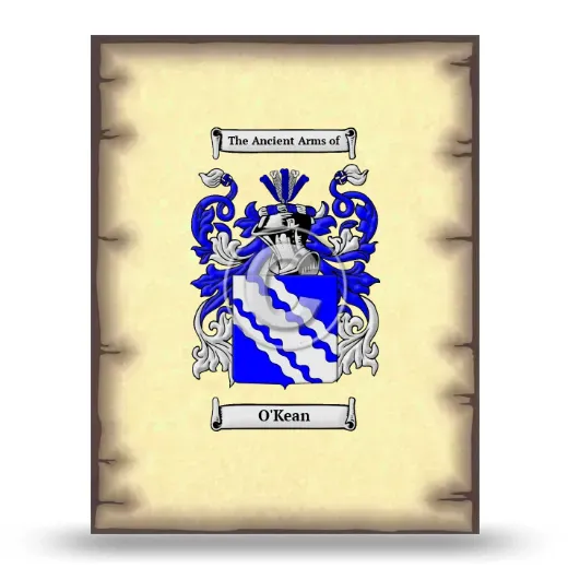 O'Kean Coat of Arms Print