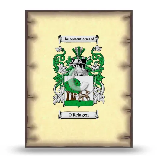 O'Kelagen Coat of Arms Print