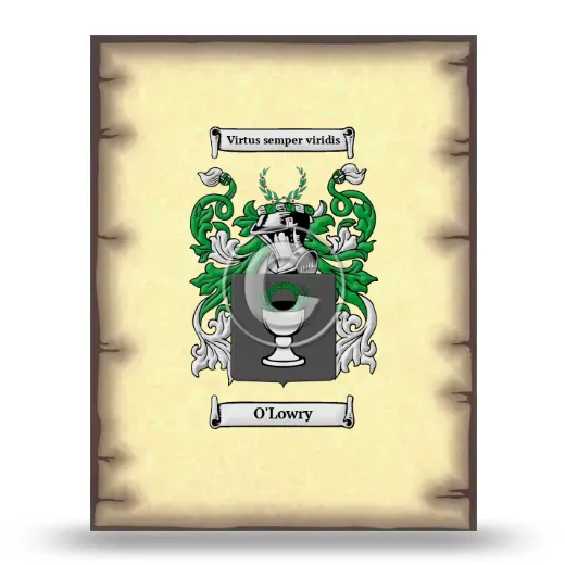 O'Lowry Coat of Arms Print