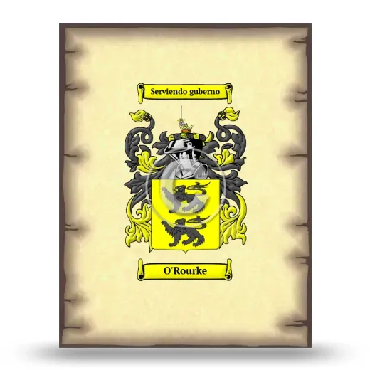 O'Rourke Coat of Arms Print