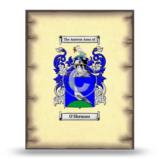 O'Sheman Coat of Arms Print