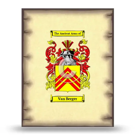 Van Berger Coat of Arms Print