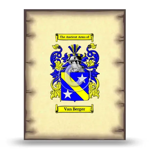 Van Berger Coat of Arms Print
