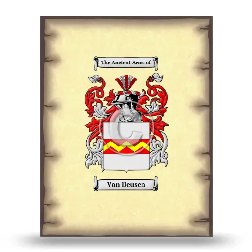 Van Deusen Coat of Arms Print