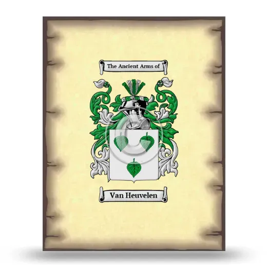 Van Heuvelen Coat of Arms Print