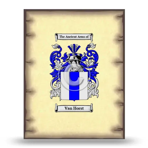 Van Horst Coat of Arms Print