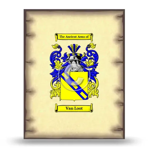 Van Loot Coat of Arms Print
