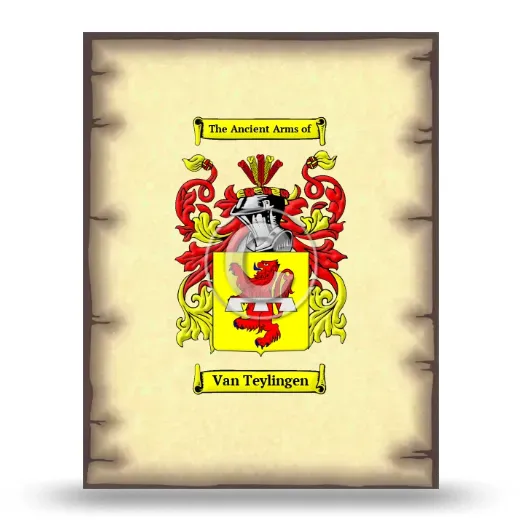 Van Teylingen Coat of Arms Print