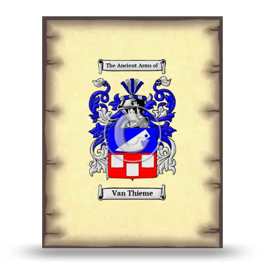 Van Thieme Coat of Arms Print