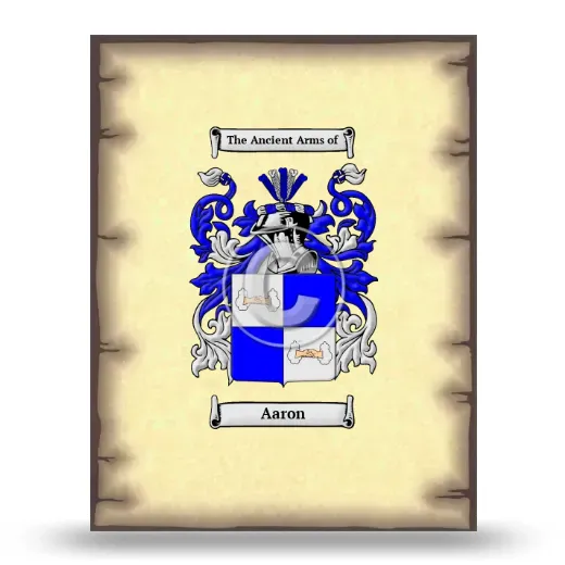 Aaron Coat of Arms Print