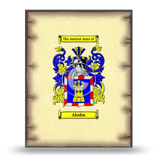 Abalos Coat of Arms Print