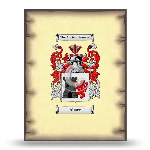 Abare Coat of Arms Print