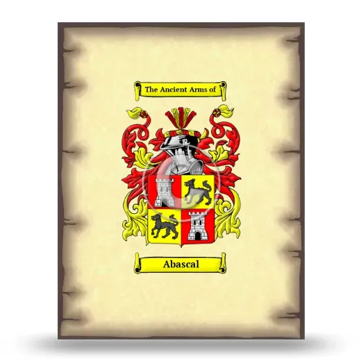 Abascal Coat of Arms Print